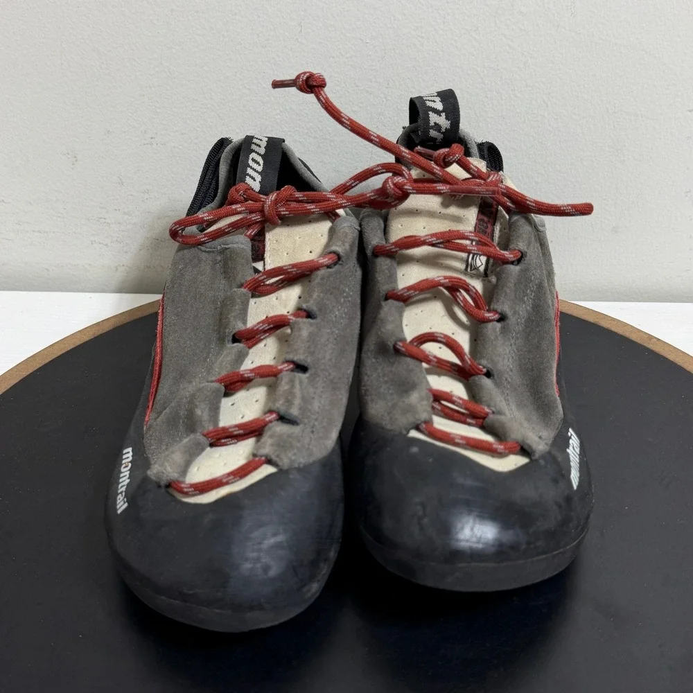 Montrail Rock Climbing Shoes Men US‎ 7.5 Approach Technical Suede Red Gray